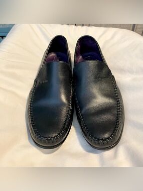 Ted Baker Dress Loafers/Shoes - Simeen 3 - Black/Purple - Leather - Men’s Sz 8.5